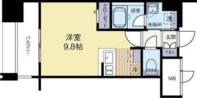 博多駅 徒歩12分 5階の物件間取画像