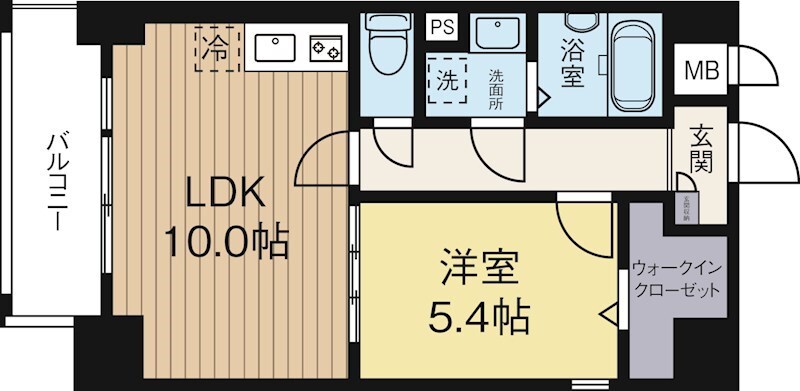 大濠公園駅 徒歩7分 3階の物件間取画像