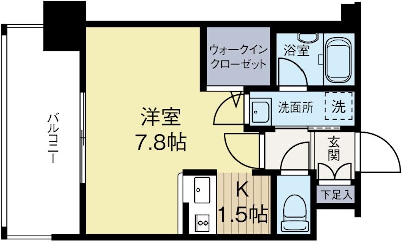 博多駅 徒歩6分 14階の物件間取画像