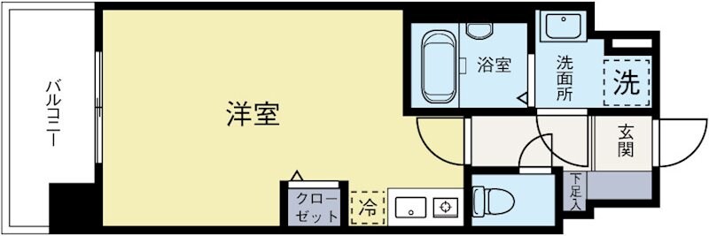 桜坂駅 徒歩8分 9階の物件間取画像