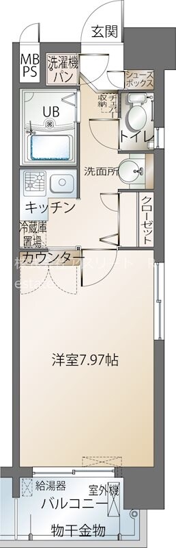 西鉄福岡（天神）駅 徒歩8分 3階の物件間取画像