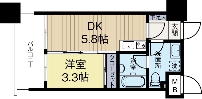 ルネッサンス21博多の物件間取画像