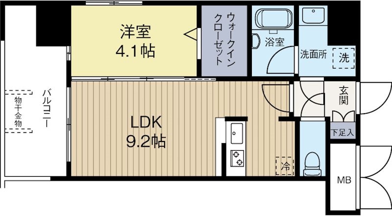 東比恵駅 徒歩8分 12階の物件間取画像