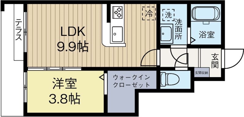 ヘキラン天神の物件間取画像