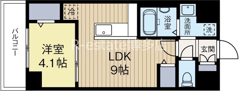 竹下駅 徒歩15分 3階の物件間取画像