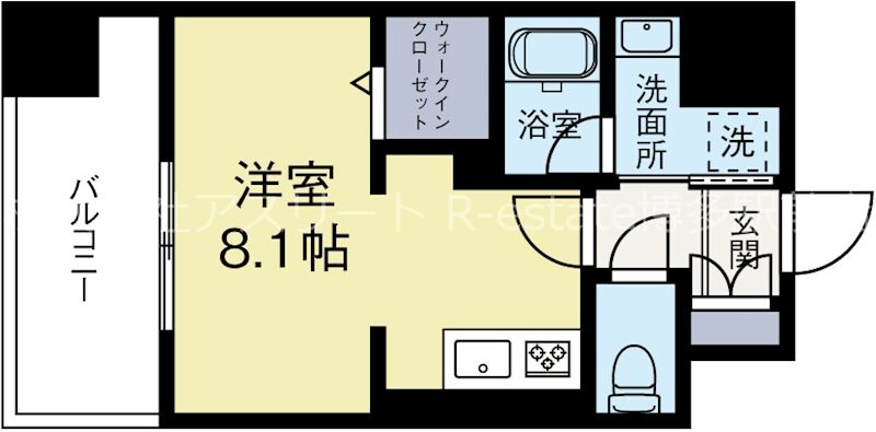 博多駅 徒歩9分 7階の物件間取画像