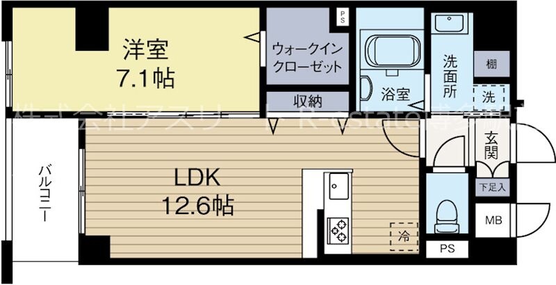 櫛田神社前駅 徒歩5分 2階の物件間取画像