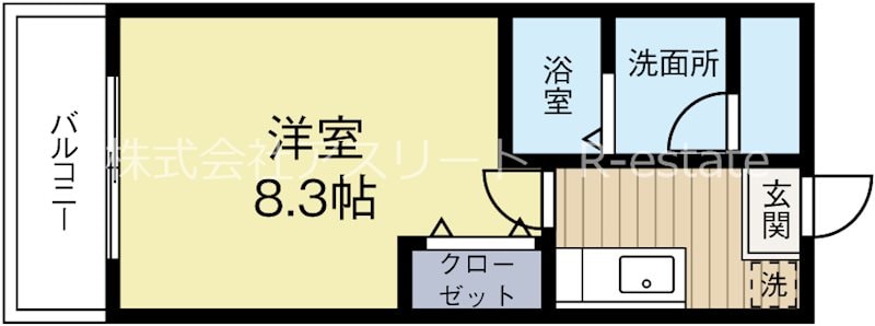 リブレア博多駅Bの物件間取画像