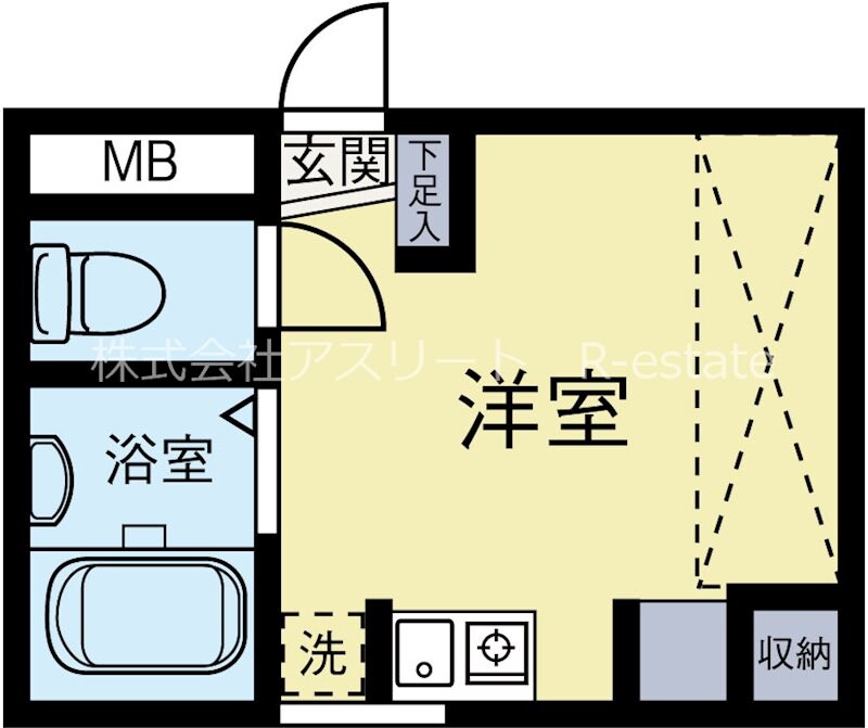 グローリーハイツ吉塚の物件間取画像