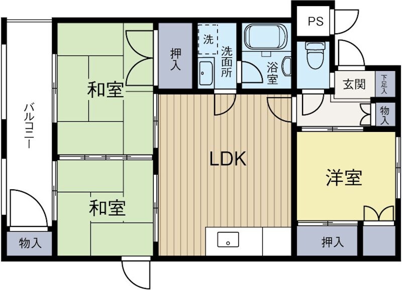 エメラルドマンション和白の物件間取画像