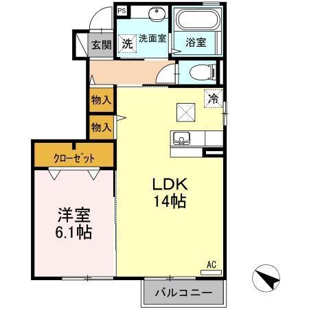 ボンシック3番館の物件間取画像