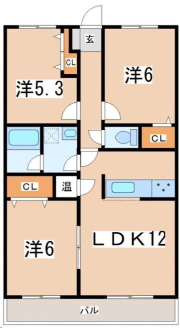 物件間取画像