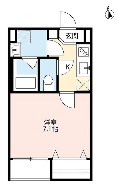 浅香山駅 徒歩4分 1階の物件間取画像