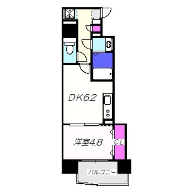 ＫＭレジデンス堺東駅前の物件間取画像