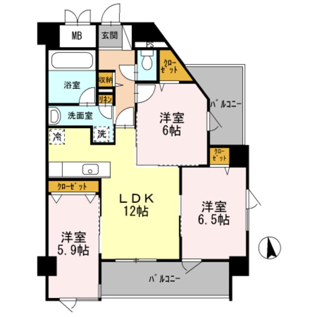 セイクレッドの物件間取画像