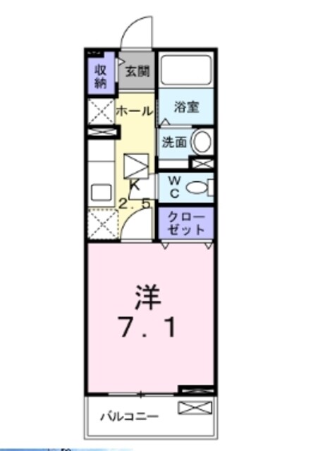 ジュネス1番館の物件間取画像