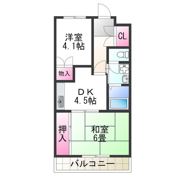 A-HEIGHTSの物件間取画像