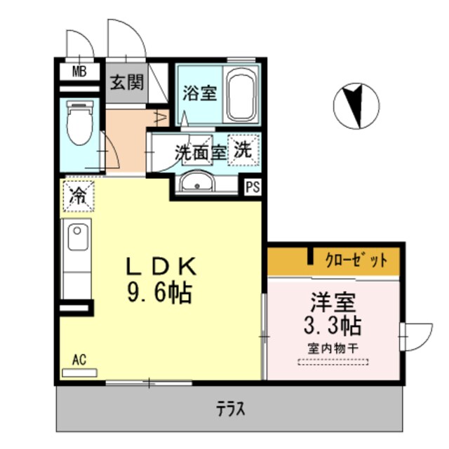 オオセンド北長尾の物件間取画像