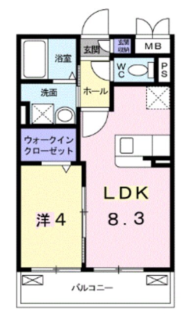 サザンウイングの物件間取画像