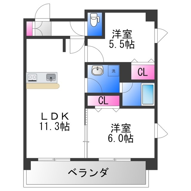 プレステージ10番館の物件間取画像