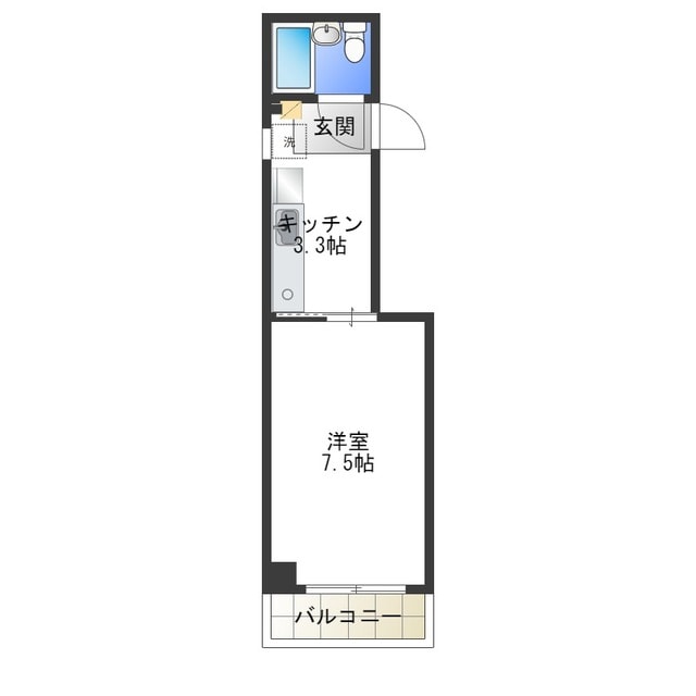 堺陽明ハイツの物件間取画像