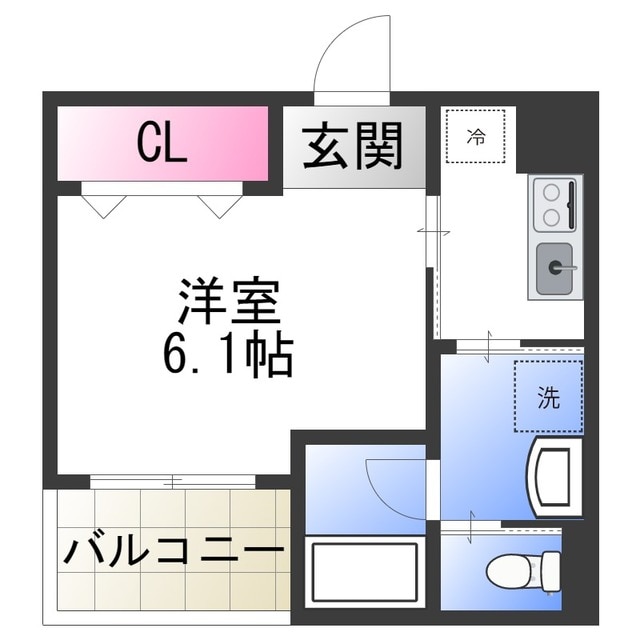 ラ・メール諏訪森の物件間取画像