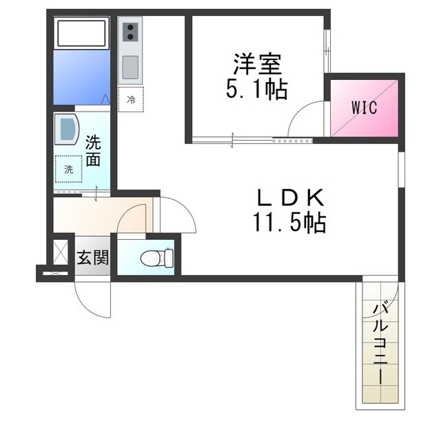 フジパレス堺浅香Ⅱ番館の物件間取画像