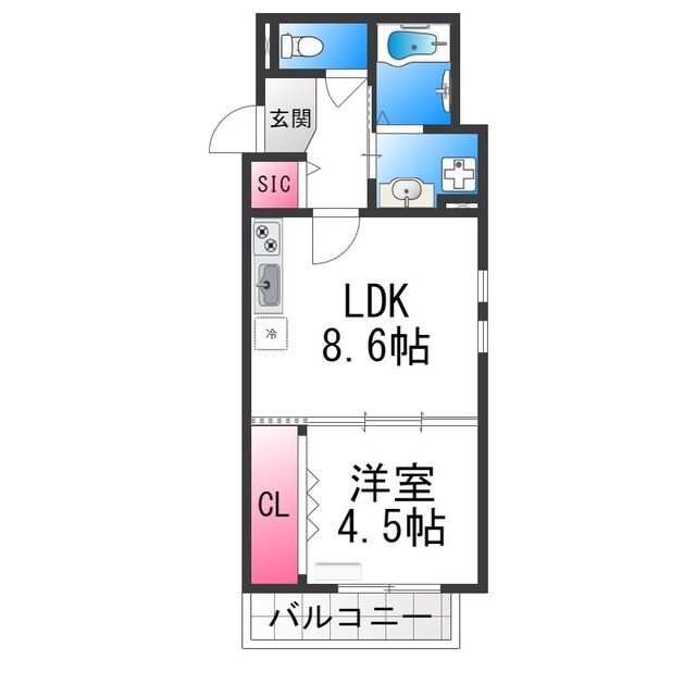 HAL中百舌鳥の物件間取画像