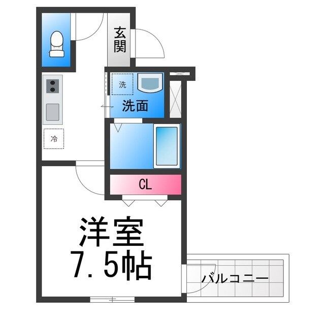 フジパレス諏訪ノ森駅東の物件間取画像