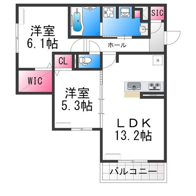 Clasist　kurotsuchiの物件間取画像