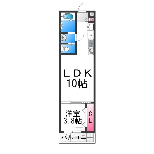 ディレットーレ堺東の物件間取画像