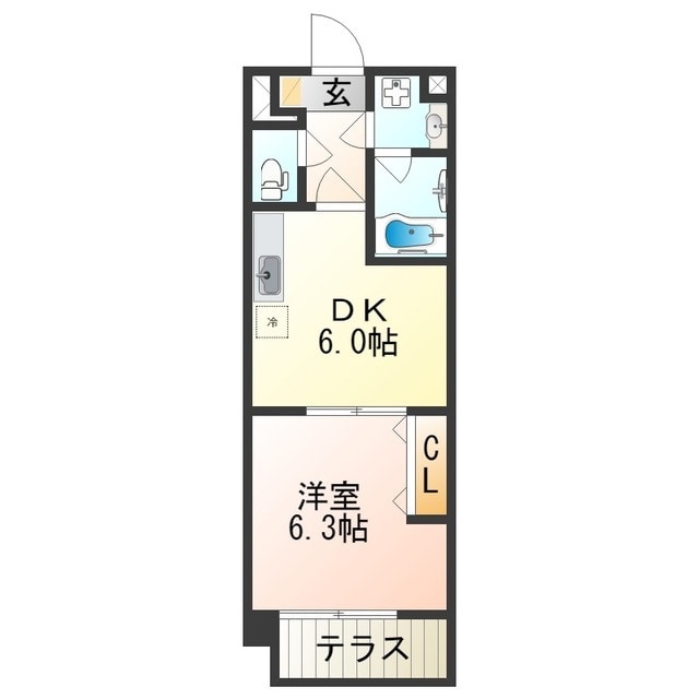 サンセール・ヴィラの物件間取画像