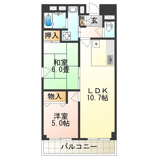 グランディール阪南町の物件間取画像