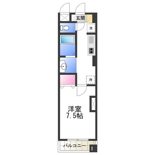 エルロード住吉7号館の物件間取画像