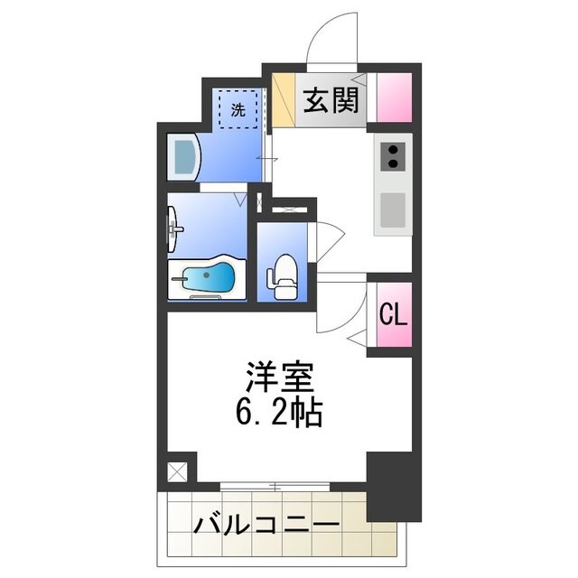 プレミアムコート天王寺EASTの物件間取画像