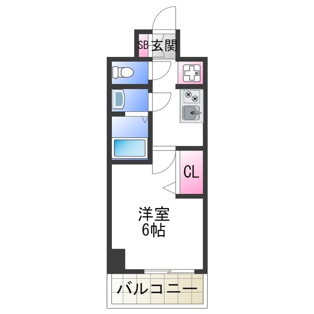 スプランディッド天王寺パークサイドの物件間取画像