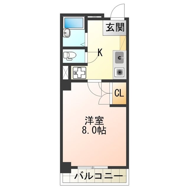 シーダー針中野の物件間取画像