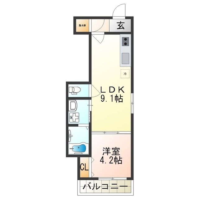 Ｌｉｅｎ平野本町の物件間取画像