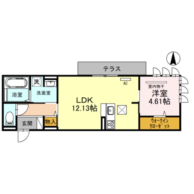 Ｓｉｎｆａｒｉａ　ＹＵＺＡＴＯ　Ｂ棟の物件間取画像