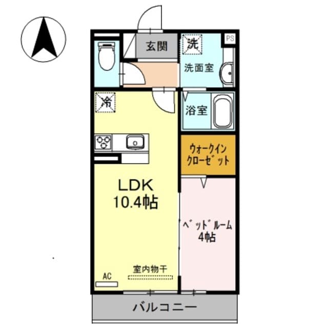 マティーナ B棟の物件間取画像