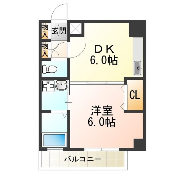 カシェット住吉の物件間取画像