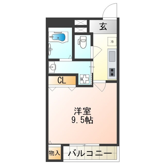 田辺駅 徒歩5分 3階の物件間取画像