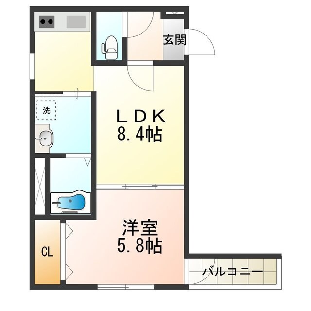 ルミエール御崎の物件間取画像