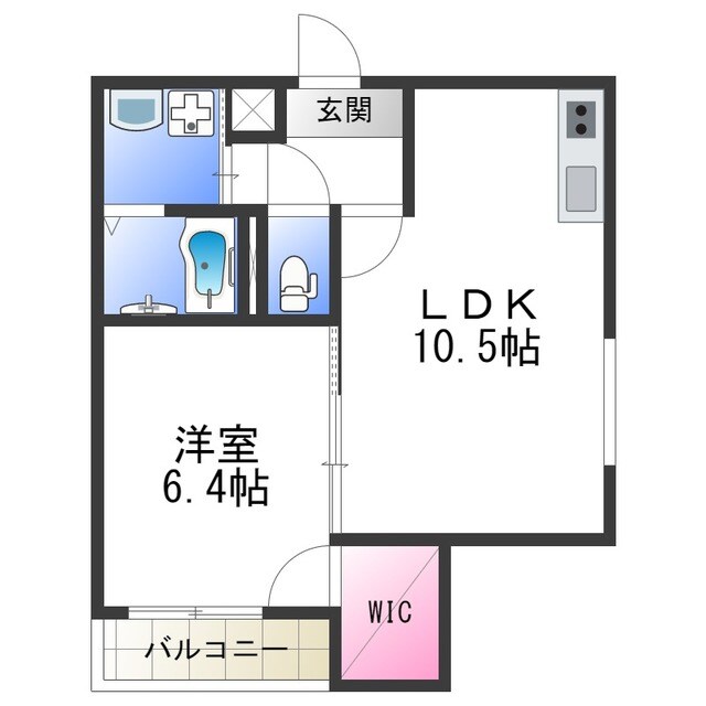 フジパレス我孫子西Ⅲ番館の物件間取画像