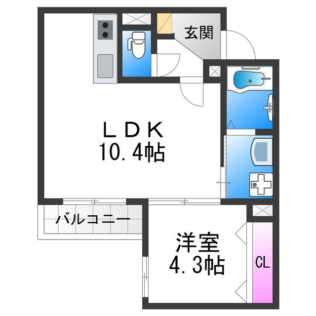 SFIDA天王寺南の物件間取画像