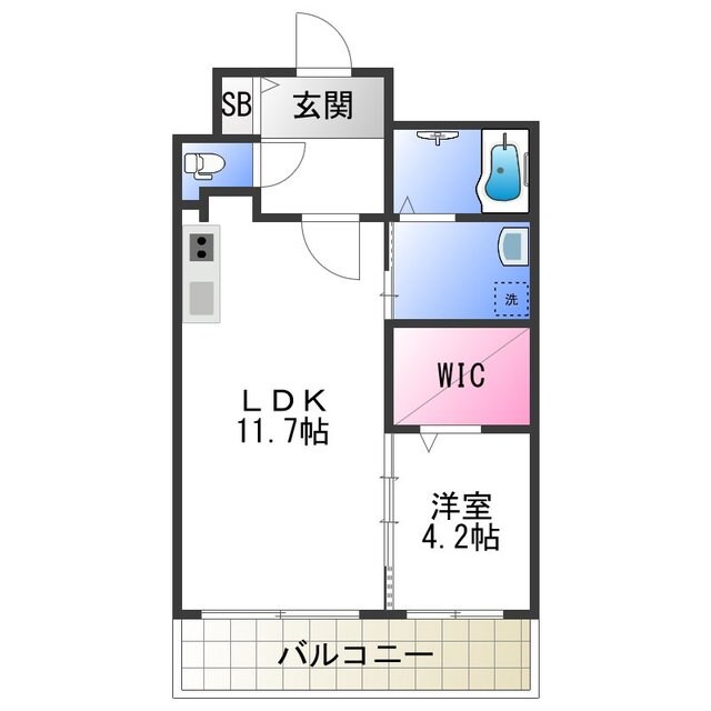 メゾンドール天下茶屋Ⅰの物件間取画像