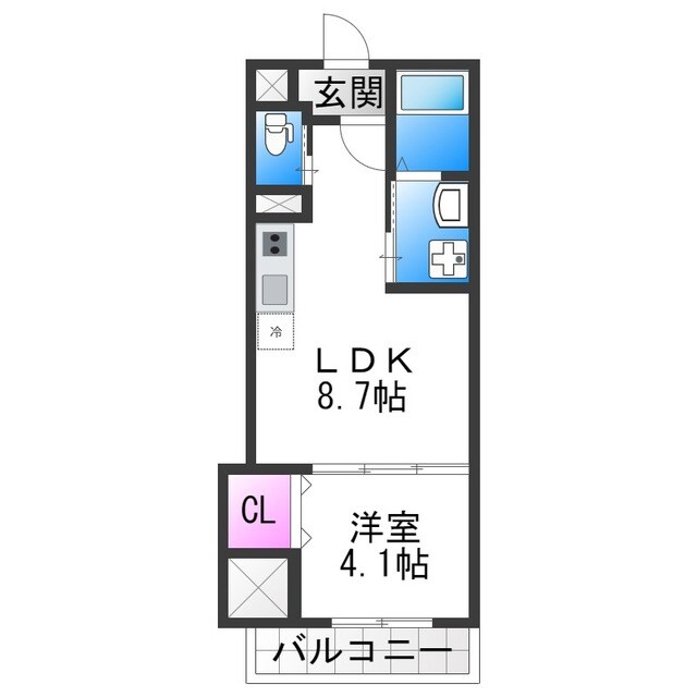 Buzz北加賀屋の物件間取画像