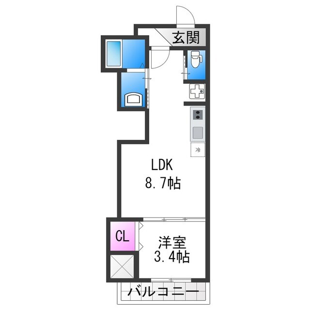 Buzz北加賀屋の物件間取画像