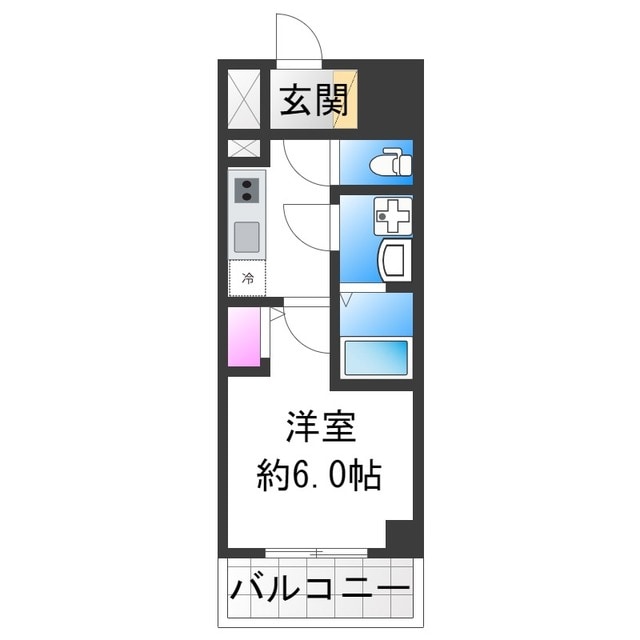 長居駅 徒歩8分 5階の物件間取画像