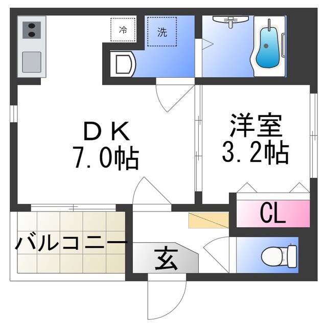 ハーモニーテラス山之内の物件間取画像